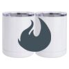 10 oz. White Stainless Steel Short Tumbler Thumbnail