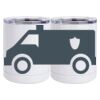 10 oz. White Stainless Steel Short Tumbler Thumbnail