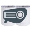 10 oz. White Stainless Steel Short Tumbler Thumbnail