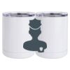 10 oz. White Stainless Steel Short Tumbler Thumbnail