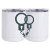 10 oz. White Stainless Steel Short Tumbler Thumbnail