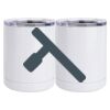 10 oz. White Stainless Steel Short Tumbler Thumbnail