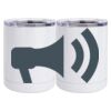 10 oz. White Stainless Steel Short Tumbler Thumbnail