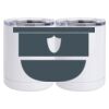 10 oz. White Stainless Steel Short Tumbler Thumbnail