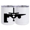 10 oz. White Stainless Steel Short Tumbler Thumbnail