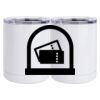 10 oz. White Stainless Steel Short Tumbler Thumbnail