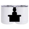 10 oz. White Stainless Steel Short Tumbler Thumbnail