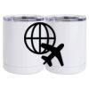 10 oz. White Stainless Steel Short Tumbler Thumbnail