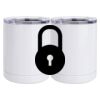 10 oz. White Stainless Steel Short Tumbler Thumbnail