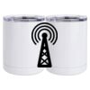 10 oz. White Stainless Steel Short Tumbler Thumbnail
