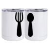10 oz. White Stainless Steel Short Tumbler Thumbnail
