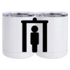 10 oz. White Stainless Steel Short Tumbler Thumbnail