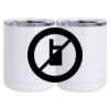 10 oz. White Stainless Steel Short Tumbler Thumbnail