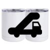10 oz. White Stainless Steel Short Tumbler Thumbnail
