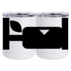 10 oz. White Stainless Steel Short Tumbler Thumbnail
