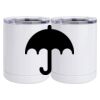 10 oz. White Stainless Steel Short Tumbler Thumbnail