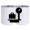 10 oz. White Stainless Steel Short Tumbler Thumbnail