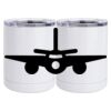 10 oz. White Stainless Steel Short Tumbler Thumbnail
