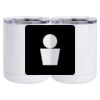 10 oz. White Stainless Steel Short Tumbler Thumbnail