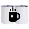 10 oz. White Stainless Steel Short Tumbler Thumbnail