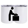 10 oz. White Stainless Steel Short Tumbler Thumbnail