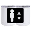 10 oz. White Stainless Steel Short Tumbler Thumbnail