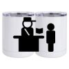10 oz. White Stainless Steel Short Tumbler Thumbnail