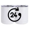 10 oz. White Stainless Steel Short Tumbler Thumbnail