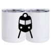 10 oz. White Stainless Steel Short Tumbler Thumbnail