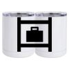 10 oz. White Stainless Steel Short Tumbler Thumbnail