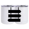 10 oz. White Stainless Steel Short Tumbler Thumbnail