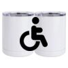 10 oz. White Stainless Steel Short Tumbler Thumbnail