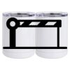 10 oz. White Stainless Steel Short Tumbler Thumbnail