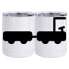 10 oz. White Stainless Steel Short Tumbler Thumbnail