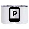 10 oz. White Stainless Steel Short Tumbler Thumbnail