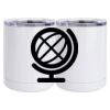 10 oz. White Stainless Steel Short Tumbler Thumbnail