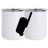 10 oz. White Stainless Steel Short Tumbler Thumbnail