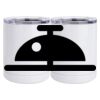 10 oz. White Stainless Steel Short Tumbler Thumbnail
