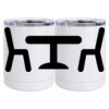 10 oz. White Stainless Steel Short Tumbler Thumbnail