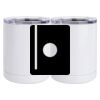 10 oz. White Stainless Steel Short Tumbler Thumbnail