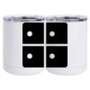 10 oz. White Stainless Steel Short Tumbler Thumbnail