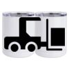 10 oz. White Stainless Steel Short Tumbler Thumbnail
