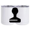 10 oz. White Stainless Steel Short Tumbler Thumbnail