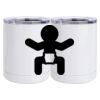 10 oz. White Stainless Steel Short Tumbler Thumbnail