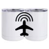 10 oz. White Stainless Steel Short Tumbler Thumbnail