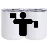 10 oz. White Stainless Steel Short Tumbler Thumbnail