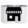 10 oz. White Stainless Steel Short Tumbler Thumbnail