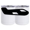 10 oz. White Stainless Steel Short Tumbler Thumbnail