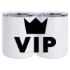 10 oz. White Stainless Steel Short Tumbler Thumbnail