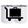 10 oz. White Stainless Steel Short Tumbler Thumbnail